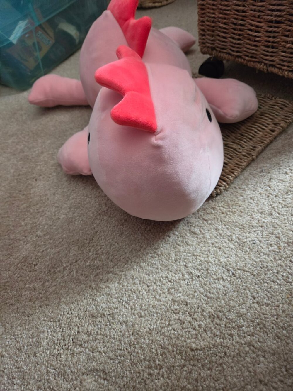 Pink Dino Weighted Plush Stuffed Anxiety